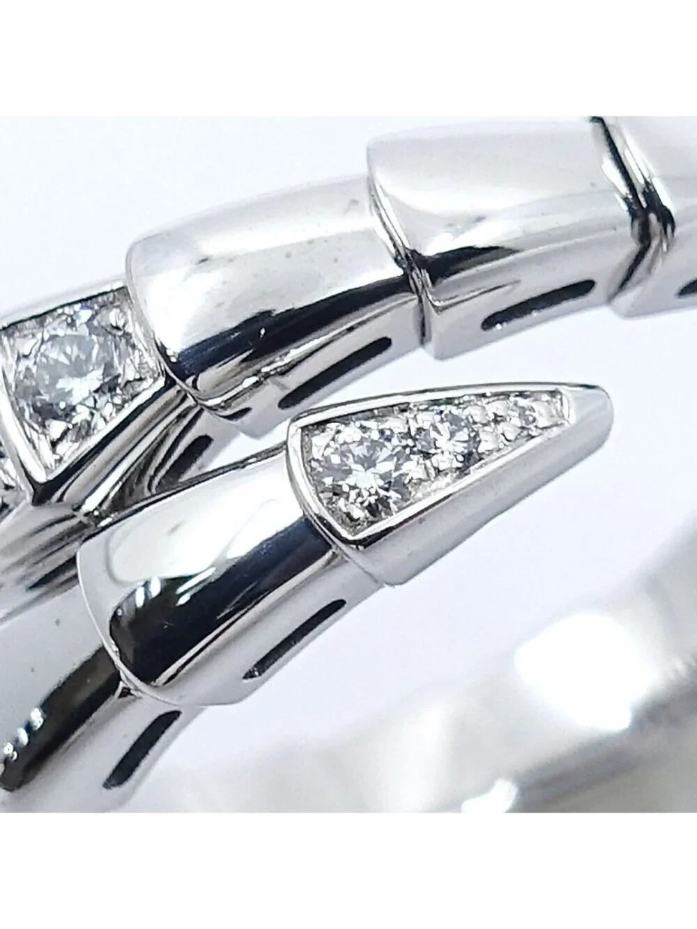 Bvlgari Ring Serpenti Viper Diamond No WG White Gold